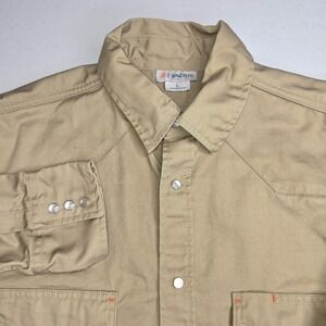 RASCO FR Men's Large CAT2 Flame Resistant Long Sleeve Khacki Shirt -2019